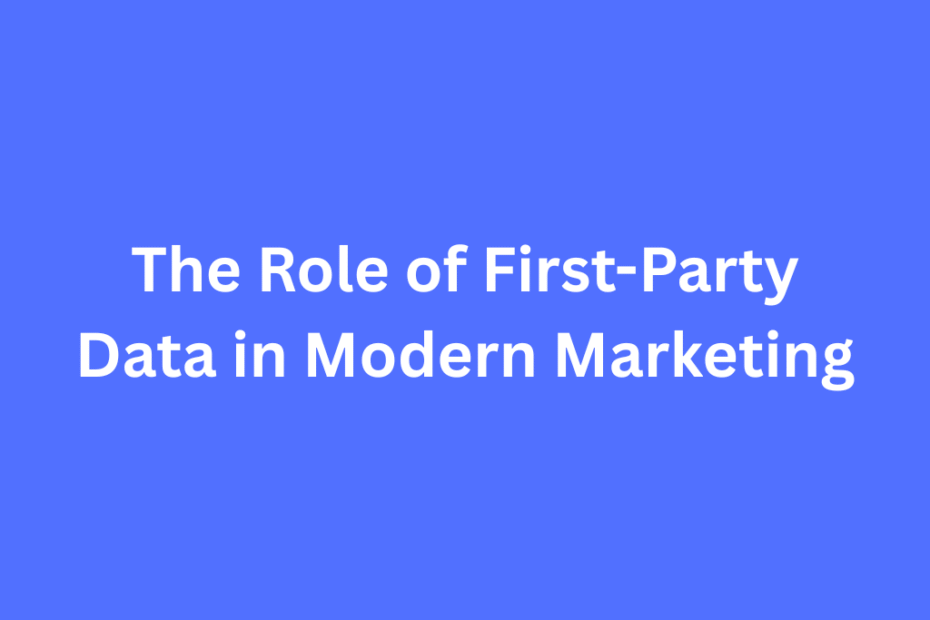 Marketer analyzing first-party customer data on dashboard with charts showing segmentation and personalization metrics