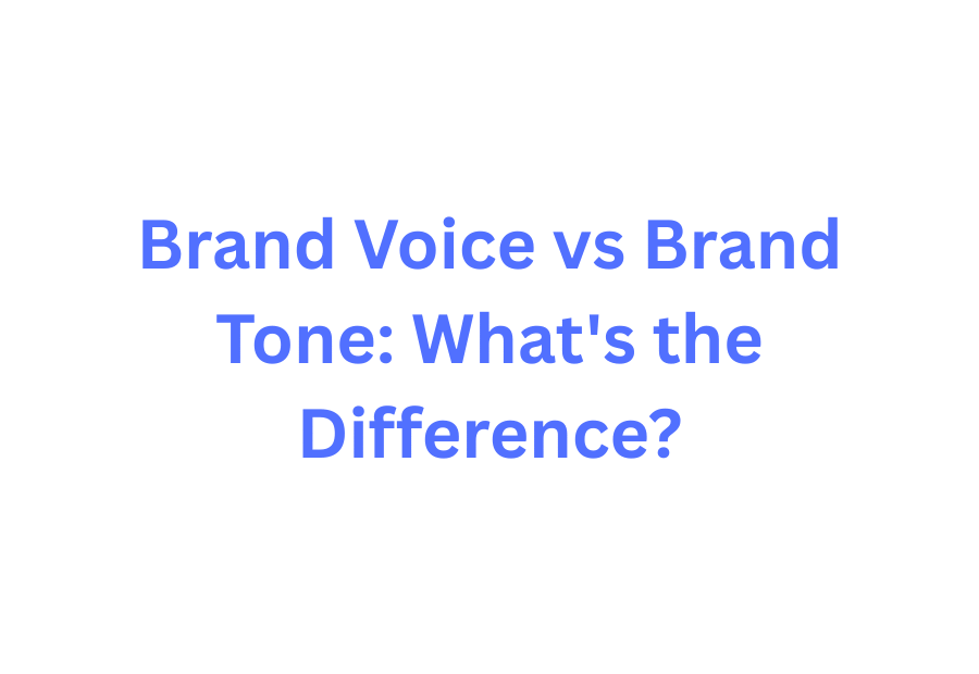 Brand voice vs brand tone comparison diagram