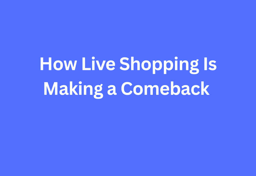 Live shopping comeback in 2026 — blog post title card showing retail livestream commerce trends