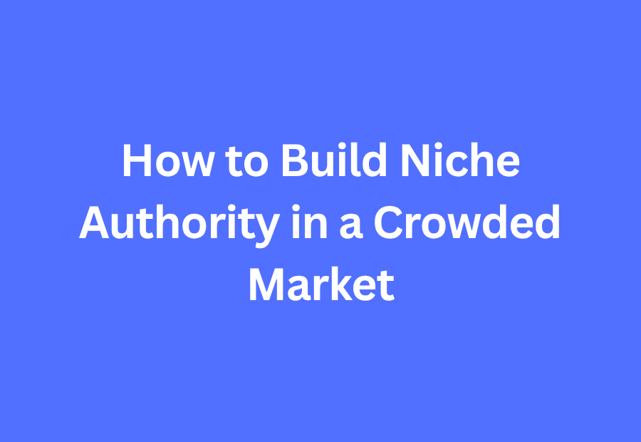 How to Build Niche Authority in a Crowded Market title text image